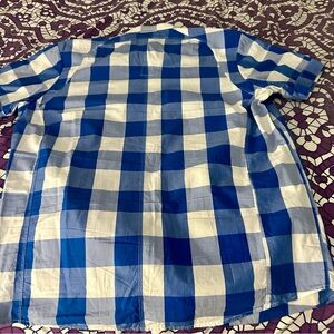 G-Star Blue and White Plaid Casual Shirt. Premium shirt